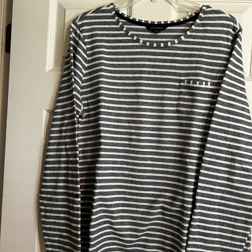 Land’s End stripe boat shirt